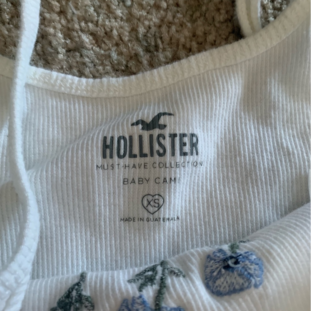 Embroidered Crop Tank Top - Picture 3 of 3